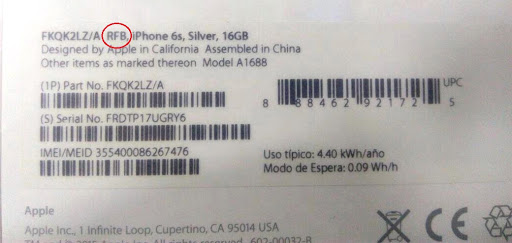 etiqueta refurbished